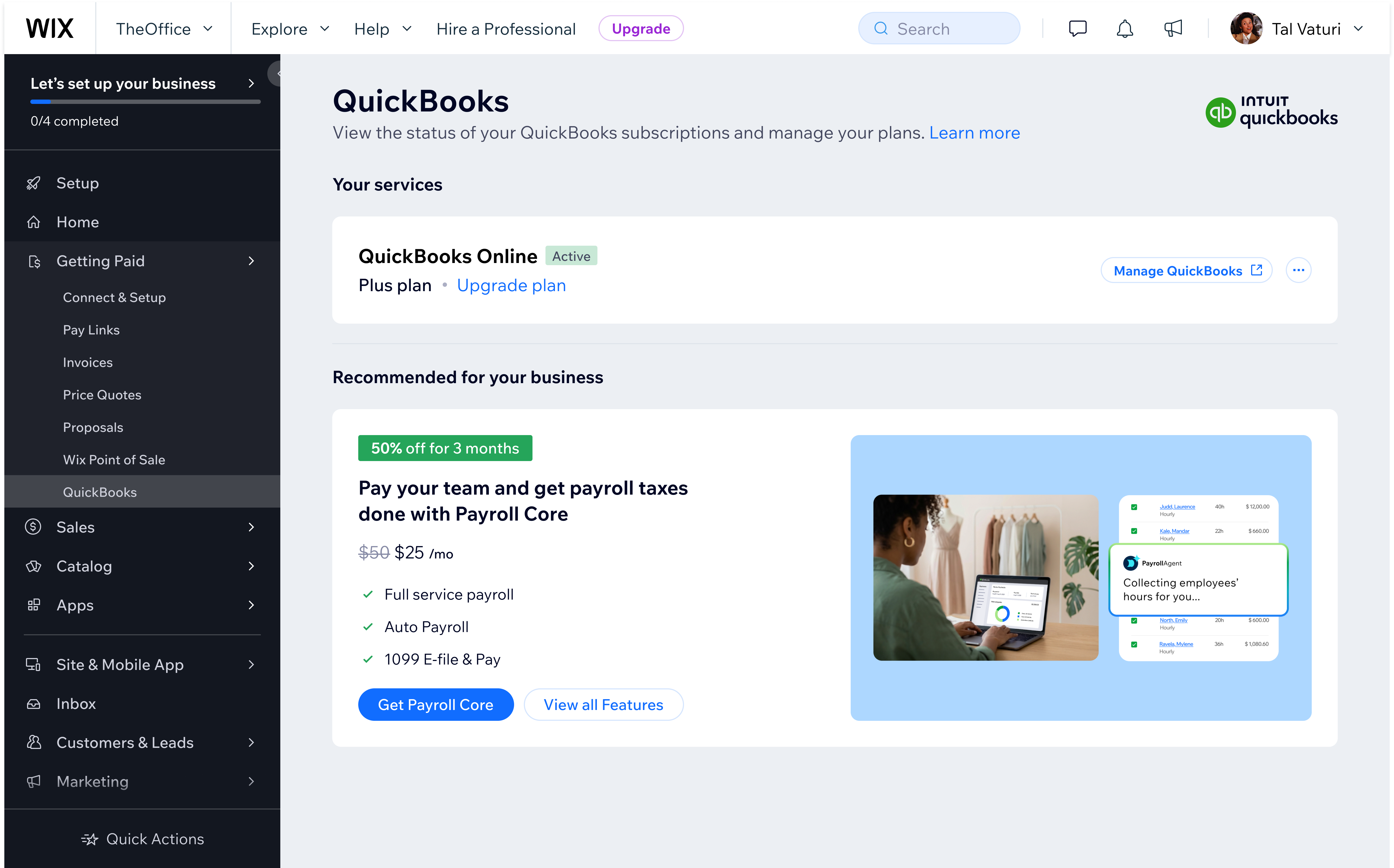 QuickBooks - Management page 2